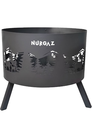 Nurgaz Orman Şöminesi Geyik Desenli - NG OSG