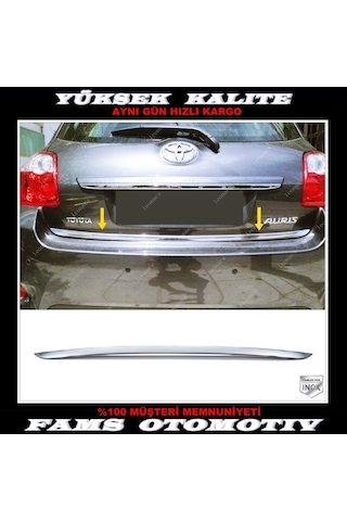 Toyota Auris Krom Bagaj Alt Çıta 2007-2012 Arası P.Çelik