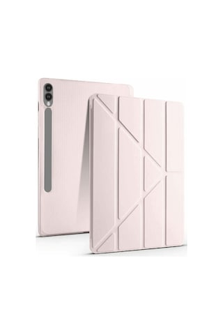 Hemengo Samsung Galaxy Uyumlu X510 Tab S9 Fe 11 Kılıf Kalemlikli Mars Tablet Kılıfı - Rose Gold Hmngobzs