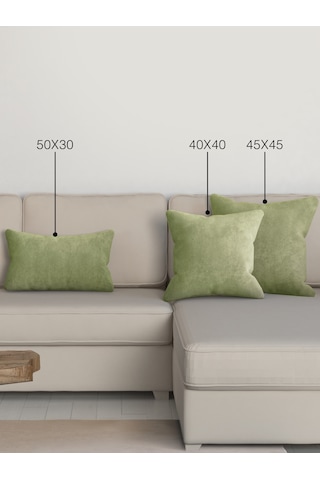 Br Perle Home Daily Series Ada Çayı Rengi Kırlent Yastık Kılıfı Adaçayı