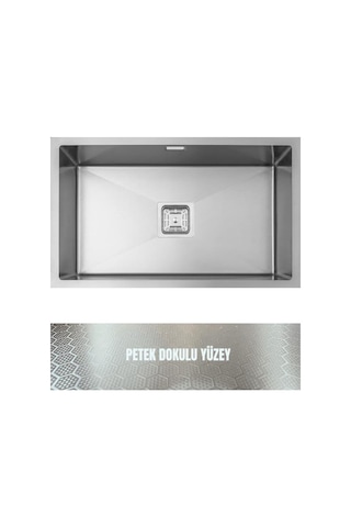 Gl General Neo 70 Inox Petek Dokulu Paslanmaz Çelik Eviye