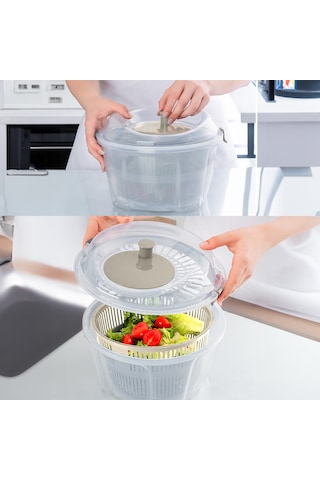 Porsima G-25 Gondol Vega Pratik Salata Kurutucu Süzgeç Cappuccino