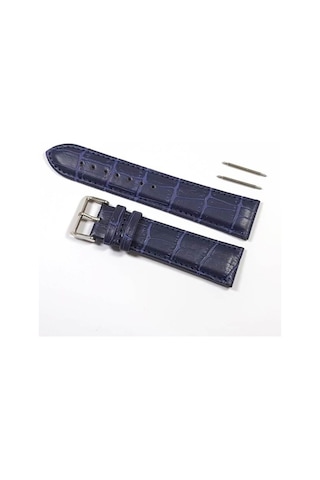 Av.Lacivert Kroko (Pu) Deri Saat Kordonu Kayışı 18-20-22-26 Mm