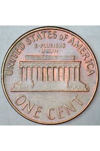 Amerika 1 Cent 1966 Lincoln Memorial 19 Mm.
