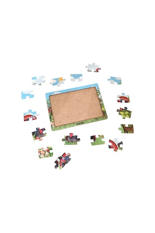 Hindiler 16 Parça Eğitici Öğretici Ahşap Çocuk Puzzle Yapboz Bebek Çocuk Oyuncak