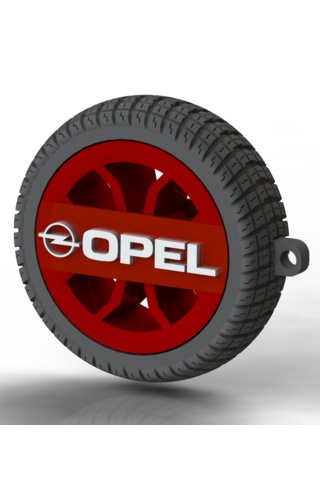 Opel Uyumlu Özel Tasarım Anahtarlık - Premium Hafif Ve Dayanıklı Kırmızı