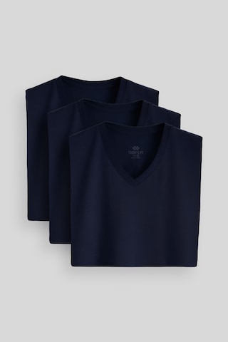 Tommylife Standart Fit Basic V Yaka 3lü Paket Lacivert Erkek T-shirt 87912 Lacivert