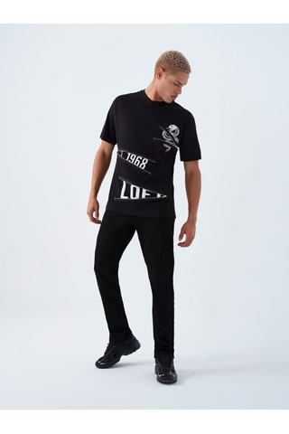 LOFT Loose Fit Erkek Tshirt K.kol Lf2038596 Q1.v1 Siyah