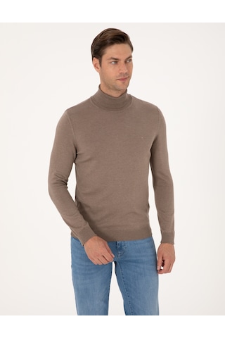 Pierre Cardin Erkek Vizon Kazak /triko 50314202-vr174 Vizon