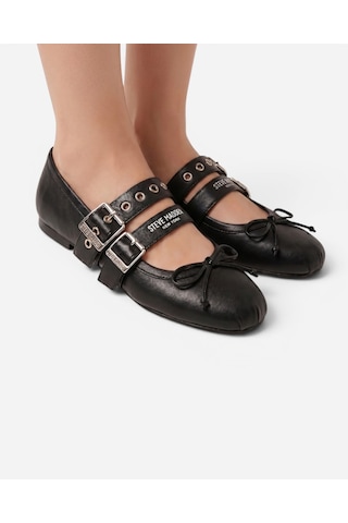 Steve Madden Ceara Black Leat Kadın Siyah Babet Ceara