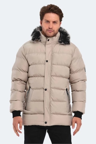 Slazenger St23je027 Heck Erkek Kapüşonlu Şişme Mont - Slazenger - Taş Taş