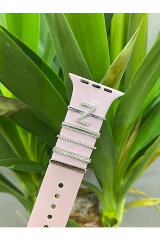 Apple Uyumlu Watch Kordon Aksesuarı Charm Set Z Harfi