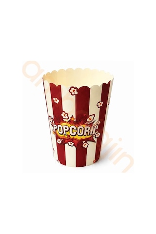 500 Adet24 Oz Patlamış Mısır Kovası 700 Cc Karton Popcorn Kutusu Çok Renkli