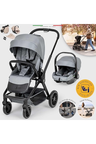 Elele Firenze Travel Sistem Bebek Arabası Gri