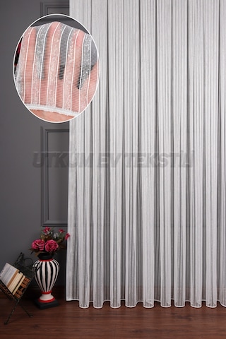 Şerit Keten Armür Düz Tül Perde Akdz 1028