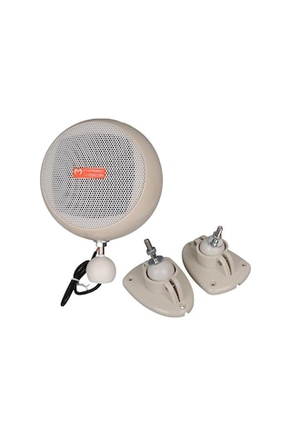 Magicvoice Mv-12 7.5 Cm 20 Watt Komütatörlü Hat Trafolu Krem Beyazı Sütun Sarkık Hoparlör 2 Li Takım