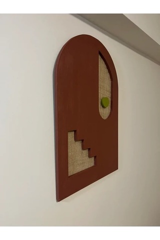 Cıgıl Wood Sun And Staırs Ahşap Bohem Tablo