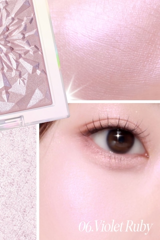 Mikro İnci Tanecikleriyle Yoğun Işıltı Sağlayan Highlighter Clıo Prism Highlighter 06 Violet Ruby 06 Violet Ruby
