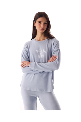 Penti Açık Mavi Magic Soft Termal Etkili Uzun Kollu Pijama Takımı Pnb9v8ym25sk-bl23 Açık Mavi