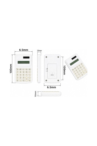 Pm-25423 Beyaz Mini Hesap Makinesi Çok Renkli