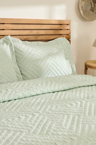 Kaşmir Home Essence Çift Kişilik Yatak Örtüsü Takımı Çağla Çağla Yeşili