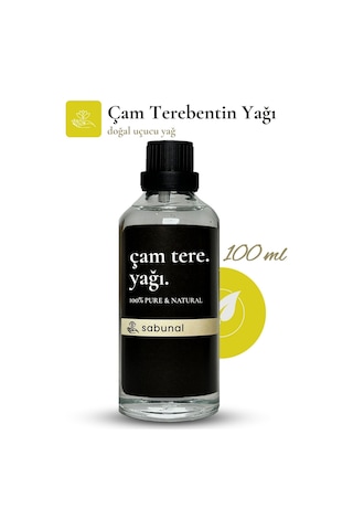 Sabunal Çam Terebentin Yağı 100 ML - Saç ve Cilt Bakımı - Aromaterapi Uçucu Yağ