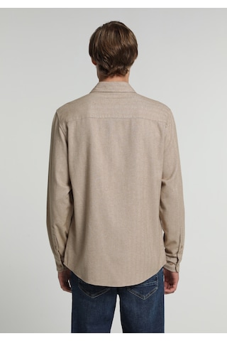 Colin's Colins Regular Fit Shirt Neck Düz Erkek Bej Uzun Kol Gömlek Cl1082606 Q1.v2 Beı