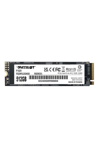 Patrıot 512gb P320 P320p512gm28 3000- 2200mb/s M2 Nvme Gen3 Disk