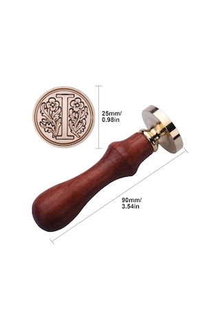 Kartlar, Zarflar, Davetiyeler, Şarap Paketleri, Düğün Mektupları İçin Mühürleme Mum Çubukları İle Klasik Mühür Damgası Seti - Stil P