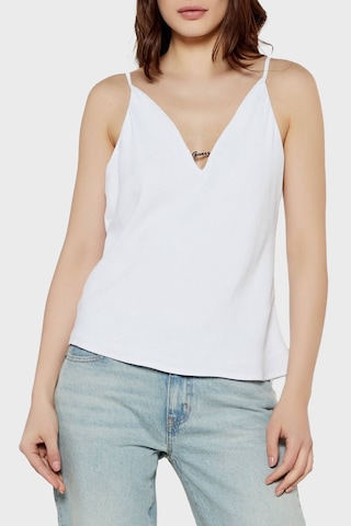 Guess Bayan Top W5gh58 Wgld2 G011 Beyaz Beyaz
