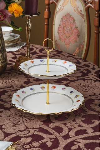 Karaca Royal Bone Diana Katlı Kurabiyelik Gold