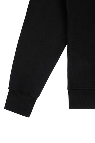 Beord Siyah %100 Pamuk Bisiklet Yaka Sweatshirt Bss1-150