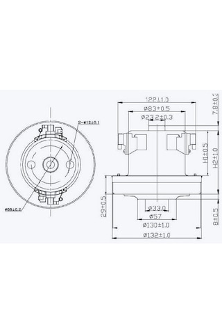 LG Uyumlu Vc 4920 Elektrikli Süpürge Motoru - Bys 1400 W