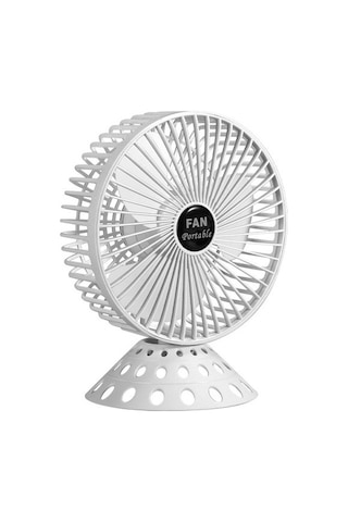 Puluzpuluz Usb Masaüstü Fanı , Renk: 6 Inç Re3lmu Beyaz