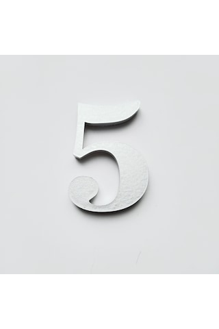 Gendec 5 Cm No 5 Yapışkanlı Metalik Gri