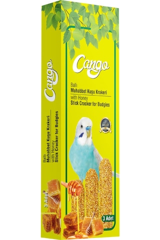 Cango Muhabbet Kuşu Krakeri Ballı 81gr