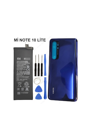 Xiaomi Mi Note 10 Lite Arka Cam Pil Kapağı Batarya Kapağı + Pil
