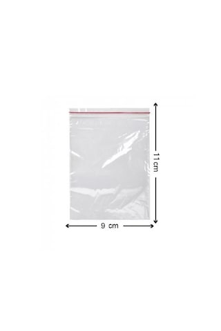 Kilitli Torba 9x11 Cm 100'lü Kilitli Buzdolabı Poşeti Şeffaf Naylon Torba Kilitli Saklama Poşeti