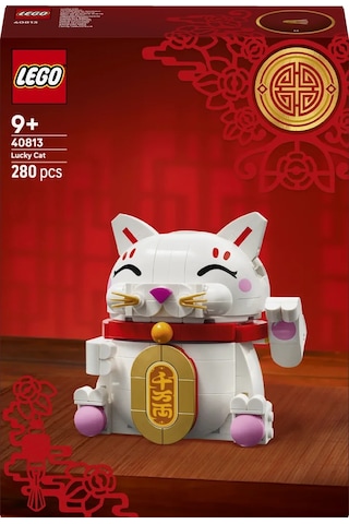 LEGO® Şanslı Kedi 40813 - 9 Yaş ve Üzeri Çocuklar için Yaratıcı Oyuncak Yapım Seti (280 Parça)