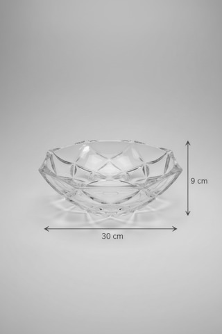 30 Cm Cam Meyvelik Modern Ve Dekoratif Masa Üstü Sunum