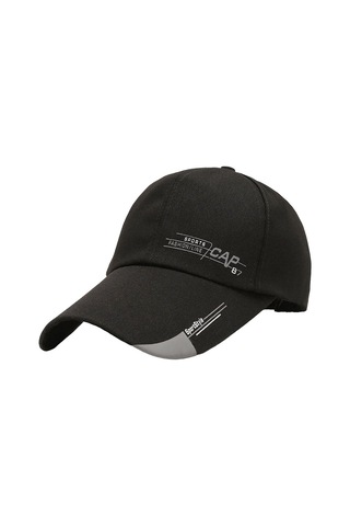 Erkek Beyzbol Şapkası Spor Outdoor Moda Başlık Koşu Yürüyüş Seyahat Açık Hava Etkinlikleri İçin Şık Ve Rahap Kullanışlı Şapka Siyah