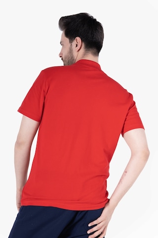 Polo Yaka T-shirt %100 Pamuk Cepli Kırmızı