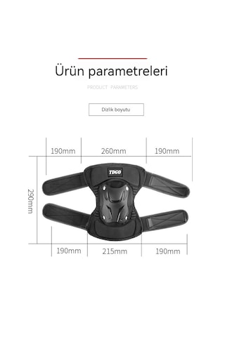 Eternal Luck Motorsiklet Koruyucu Donanım Düşme Önleyici Dizlikler Siyah