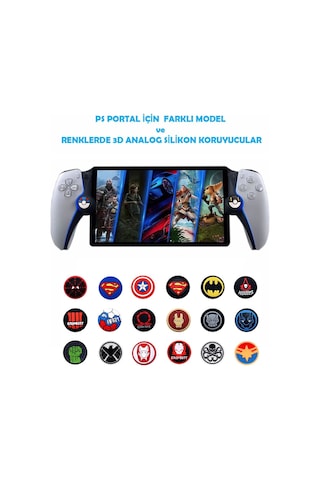 Sony Playstation Portal 3d Analog Koruyucu Silikon-2 Adet