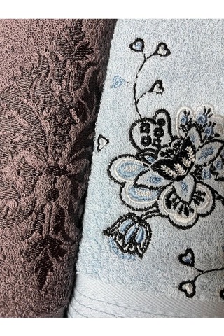 Özdilek Pony Havlu Seti Best Set Hamam Takımı Kahve-mavi Çok Renkli