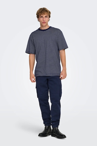 Only & Sons Erkek T Shirt 22036384 Lacivert Lacivert