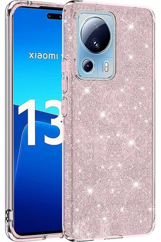 Xiaomi Uyumlu Mi 13 Lite Kılıf Zore Parıltılı Simli Shining Silikon