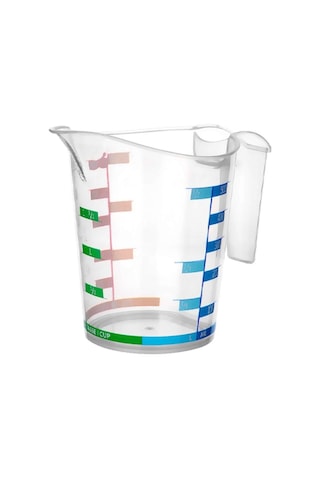 1000 Ml Renkli Dereceli Sert Plastik Mutfak Ölçü Kabı 50001 12v