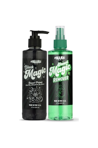 Dynamic Black Magic Stencil Set Dövme Transfer Jeli Ve Remover Seti 8oz - 240ml