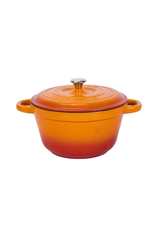 Lava Döküm Yuvarlak Tencere Döküm Demir Kapak  New Heritage Serisi 22 CM